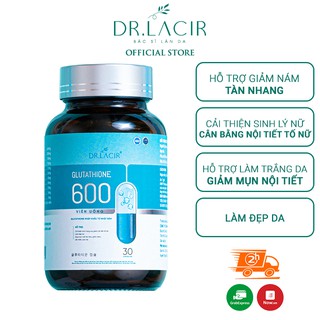 Viên uống trắng da ngừa nám dr.laicr glutathione 600 dr22 - ảnh sản phẩm 1