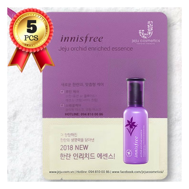 Combo 10 miếng Sample Innisfree Orchid Enriched Essence