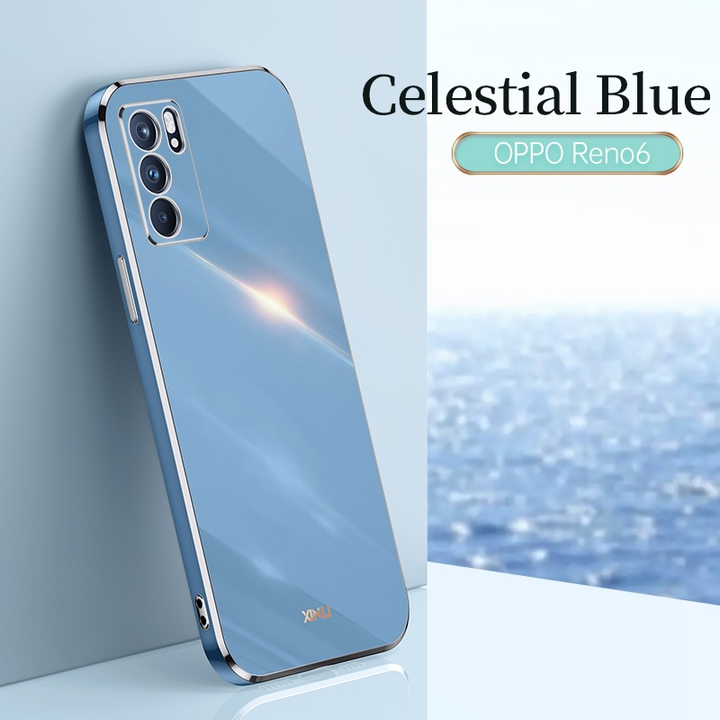 Ốp Điện Thoại TPU Silicon Mềm Chống Sốc Mạ Điện Cho OPPO Reno 6 5G OPPO Reno 6Z Reno6 6Z