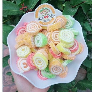 KẸO DẺO THÁI LAN LỐC XOÁY - KẸO DẺO TRÁI CÂY HỘP 500G