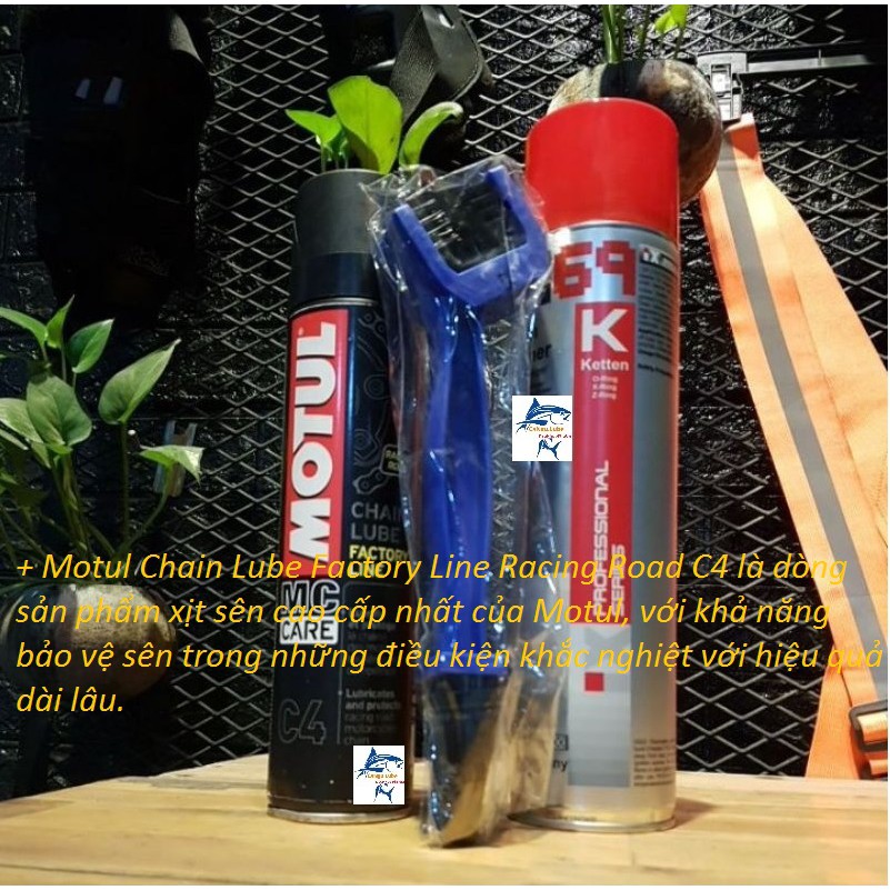 [DauNhot-PhuGia]Chai rửa sên IX69 tẩy sạch dầu mỡ 1 lần xịt, kết hợp Dưỡng sên motul C4 cao cấp =&gt; cặp đôi hoàn hảo