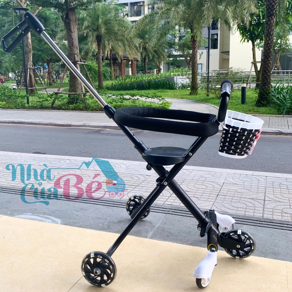 Xe đẩy đi siêu thị cho bé 5 bánh