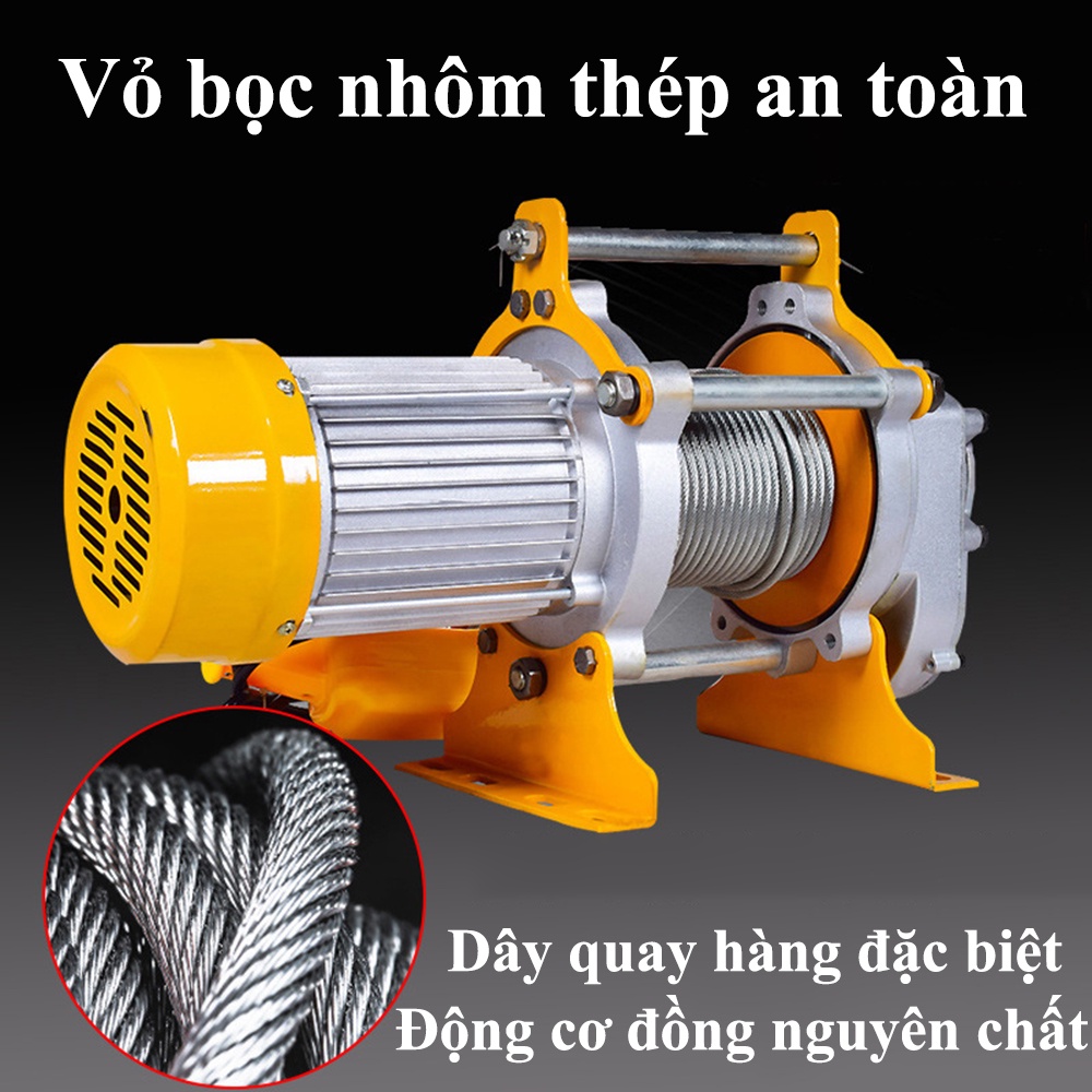 Tời mặt đất nhanh ABG SGQZ 250 - 500KG công suất lên tới 2.2KW, tăng năng suất làm việc, tiết kiệm thời gian