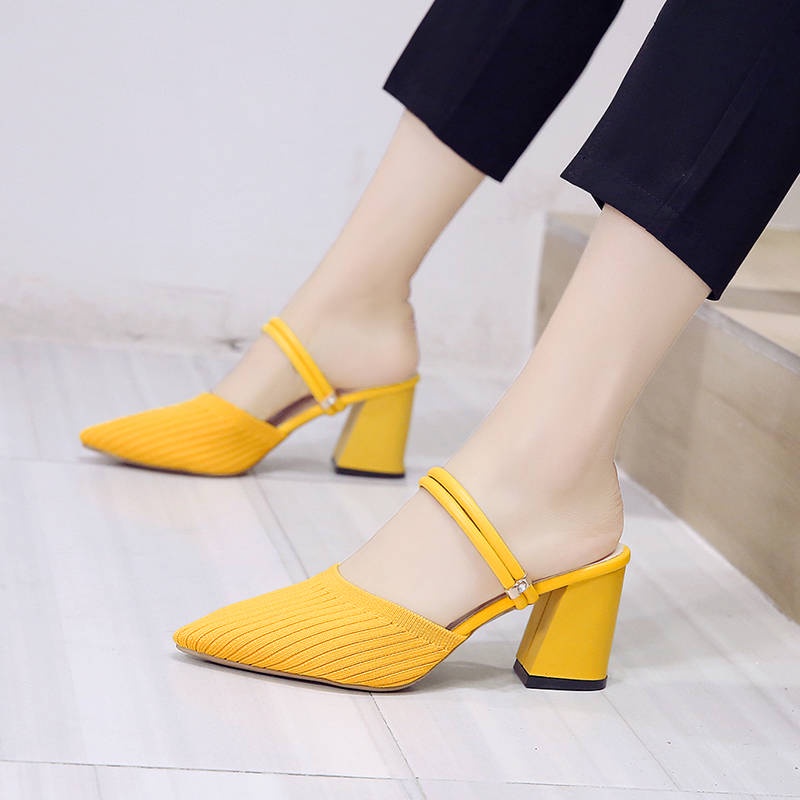 Dép Cao Gót Thiết Kế Mới Cao Cấp Thời Trang Dành Cho Mùa Hè Thu
