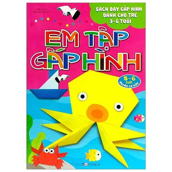 Sách - Bộ Em Tập Gấp Hình Cho Trẻ Từ 3-6 Tuổi (Cuốn Lẻ Và Combo)