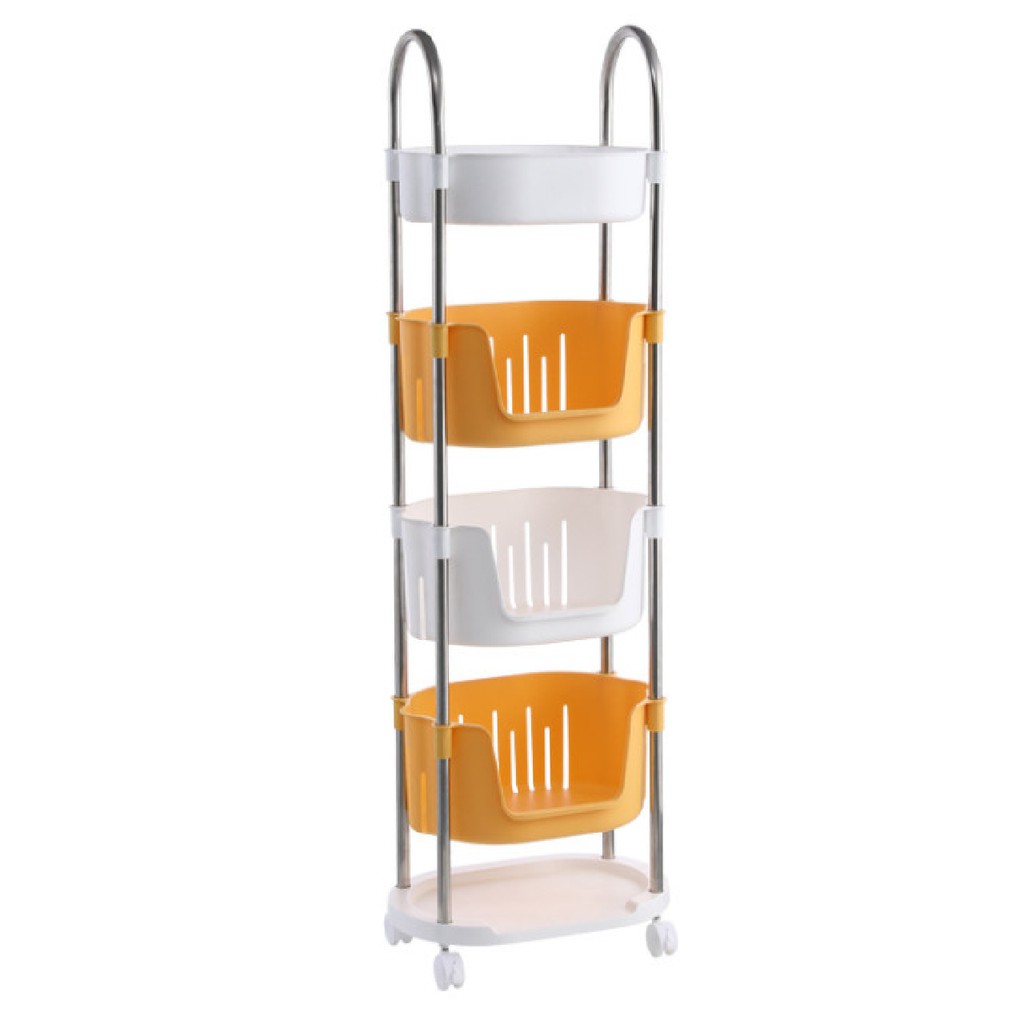 Kệ nhựa đa năng khung inox kích thước Ngang 39.5 * Sâu 26.8 * Cao 120 4 tầng 5 tầng kèm hình thật hàng loại 1 cao cấp