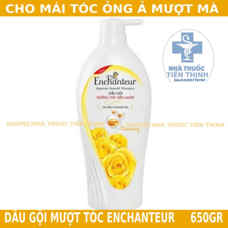 BỘ DẦU GỘI DƯỠNG TÓC SIÊU MƯỢT 650G, SỮA TẮM TRẮNG DƯỠNG ẨM 650G, SỮA DƯỠNG THỂ TRẮNG DA 200G CỦA ENCHANTER CHÍNH HÃNG