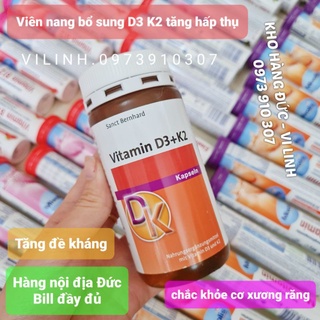 Viên nang sanct bernhard vitamin d3 + k2, 180 viên