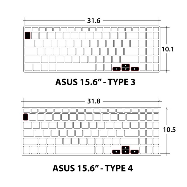 Tấm silicon bảo vệ bàn phím laptop Asus 15,6 inch - Tấm phủ bàn phím | BigBuy360 - bigbuy360.vn