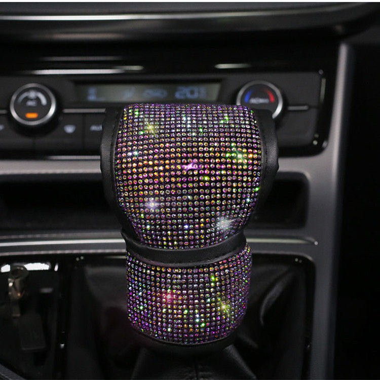 【Ready Stock】 Car Bling Diamonds Handbrake Cover Gear Cover Seatbelt Cover Shoulder Pads Headrest Pillows YrX0
