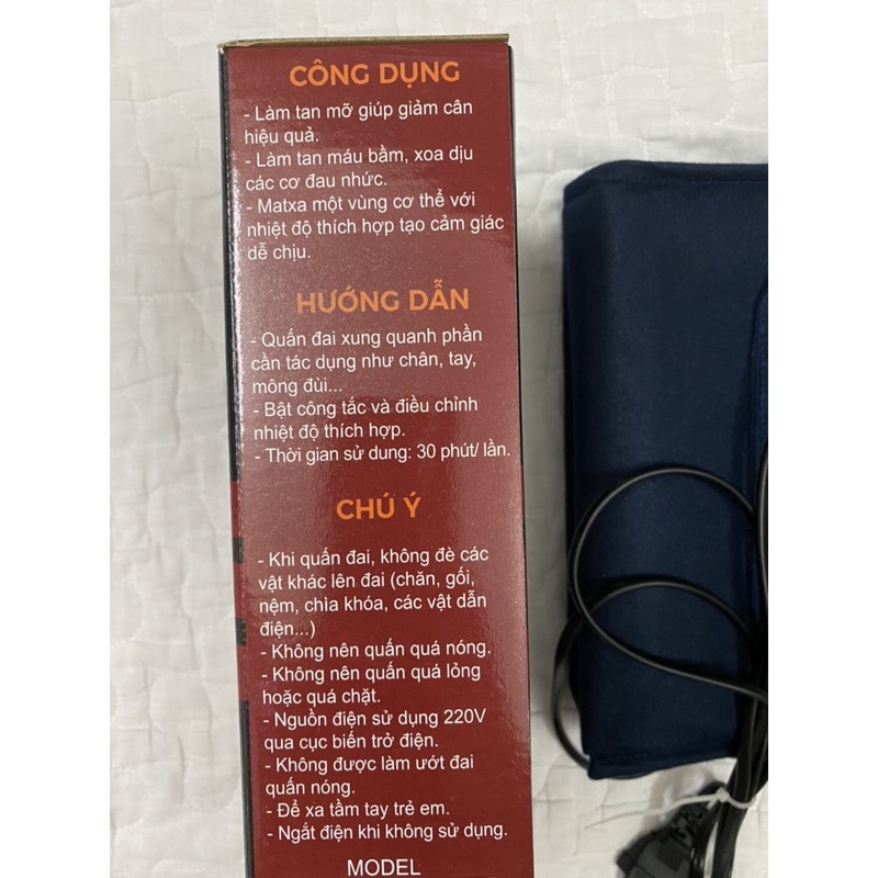 Đai Quấn Nóng Đôi Giảm Mỡ Heating Pad Nanocare