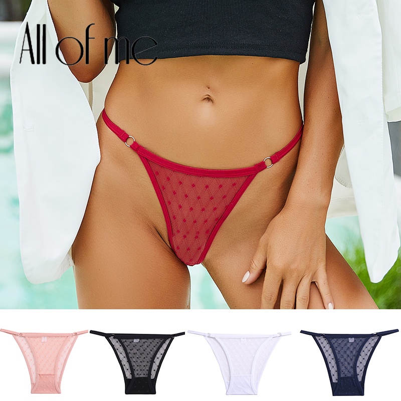 Cute Byte Quần lót họa tiết chấm bi trong suốt size M-2XL dành cho nữ