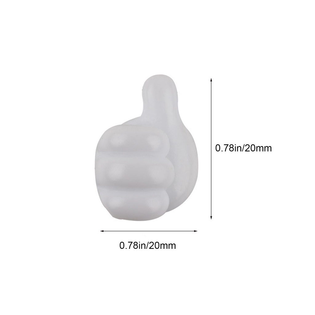 Kẹp Cố Định Dây Cáp Tai Nghe W1N9 Chắc Chắn Không Cần Móc Gắn Tường
