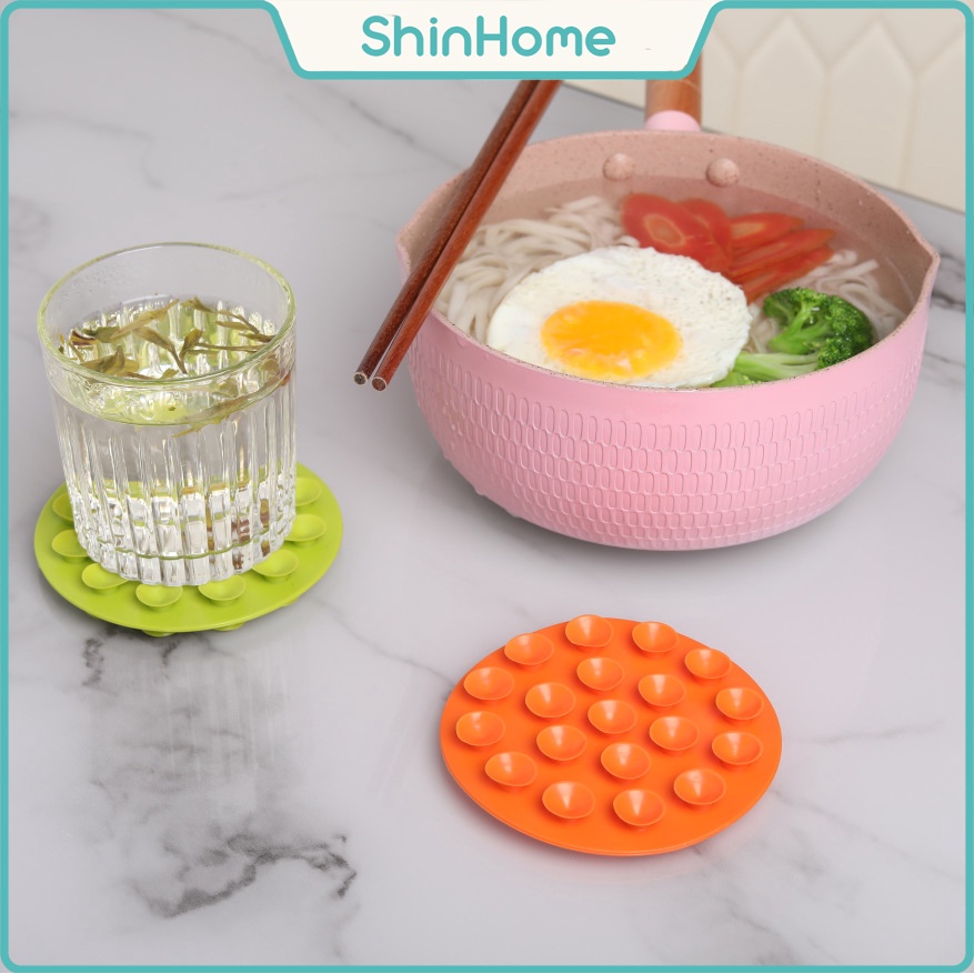 Đế hút chân không chống đổ, đế lót nồi, lót cốc