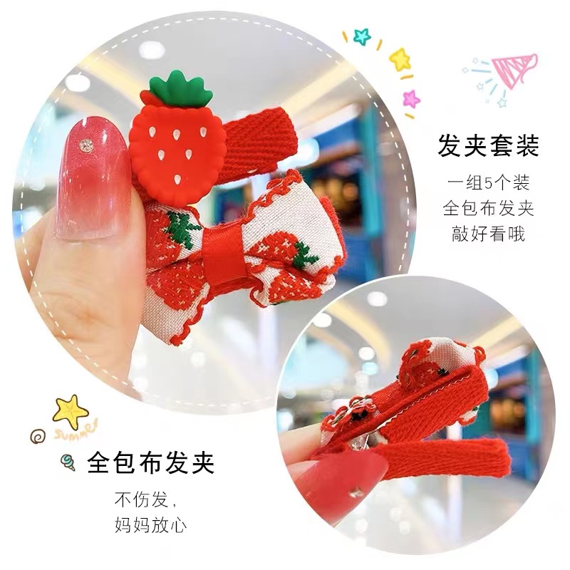 Kẹp Tóc Nơ Mặt Hình Hoa Dễ Thương Cho Bé Gái