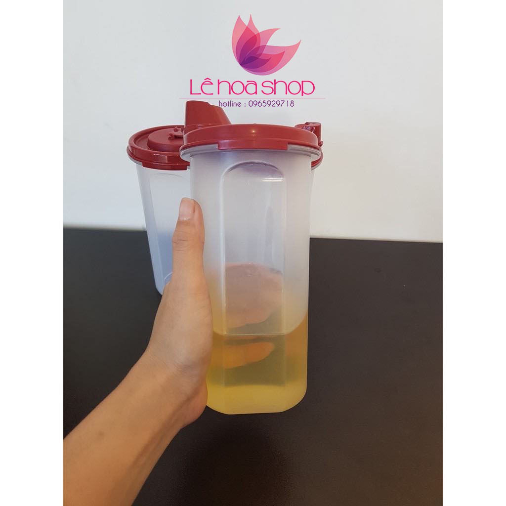 Tupperware - Bình Stor N Pour 650ml, Miệng Thiết Kế Chống Rò Rỉ, Khi Rót Chất Lỏng Sẽ Không Chảy Dọc Bình