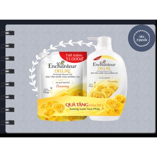 SỮA TẮM ENCHANTEUR 900G KÈM TÚI 450G.
