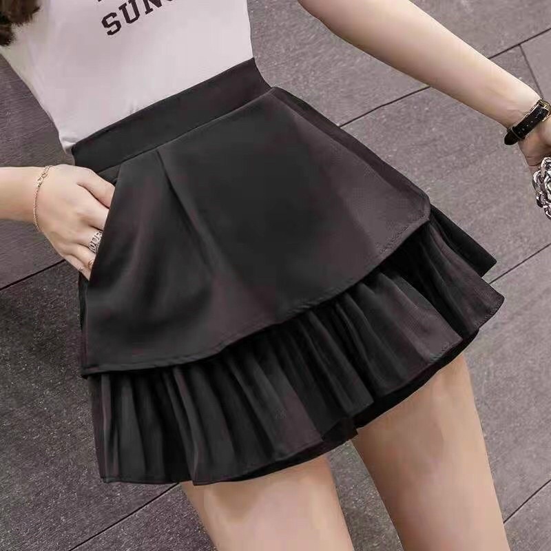 Chân váy 2 tầng form ngắn  sexy, chân váy xòe ngắn xếp ly 2 lớp có quần trong [Quảng Châu cao cấp] | BigBuy360 - bigbuy360.vn