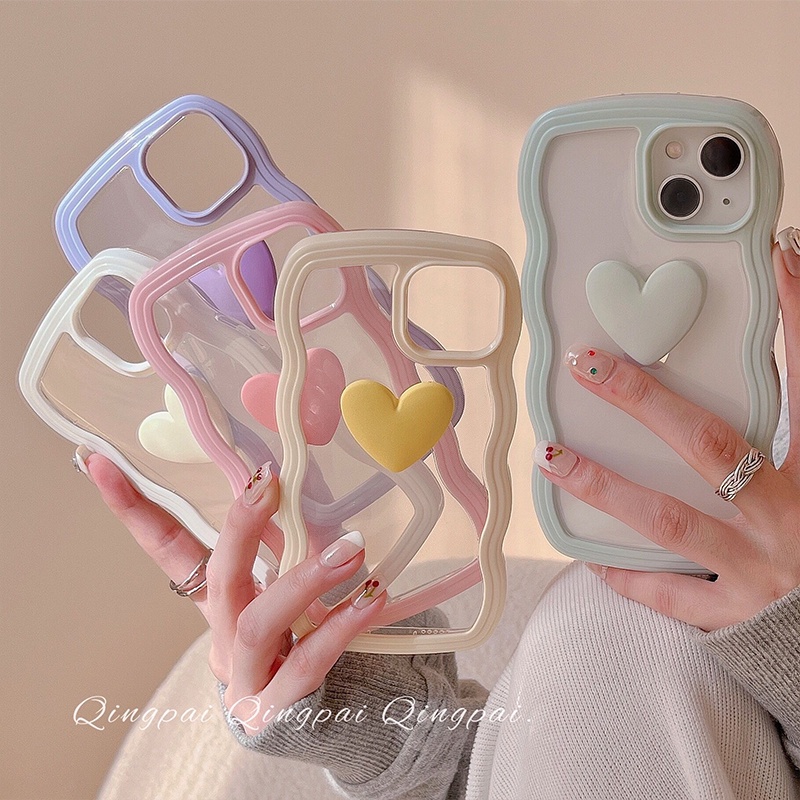 Ốp lưng iphone mây 2 mảnh gắn tim TPU bo viền x xsmax 11 11promax 12 12pro 12promax 13 13pro 13promax