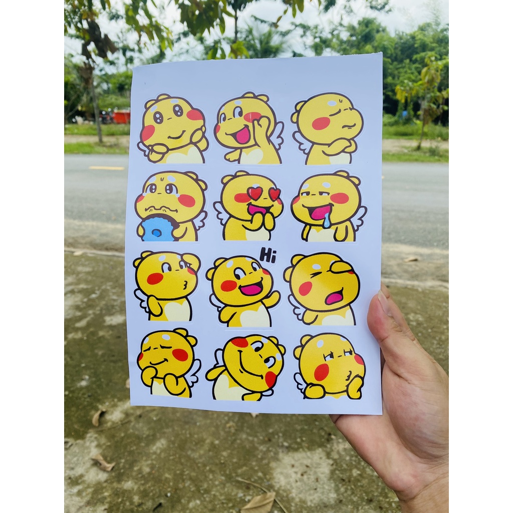 Hình dán, nhãn dán, sticker hình cute các thể loại...dán nón bảo hiểm, dán điện thoại, dán xe....