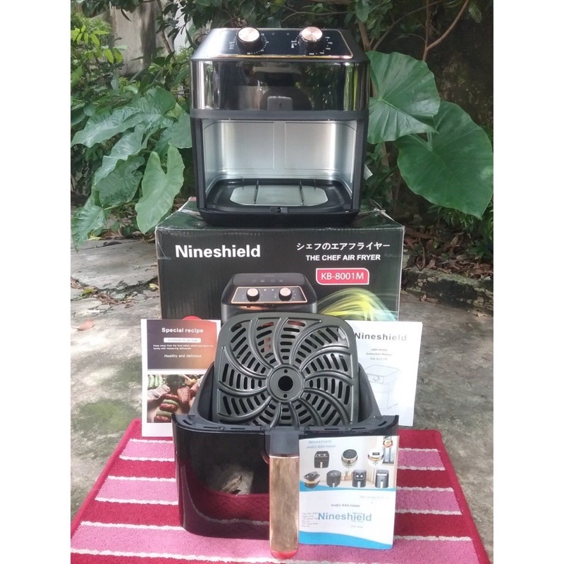 Nồi chiên không dầu Nine Shield- nồi cơ 10L- bảo hành 12 tháng