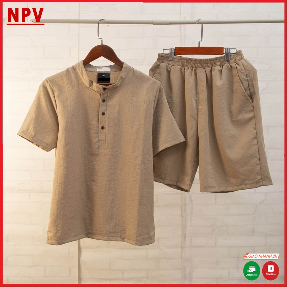Bộ Quần Áo Đũi Nam NPV chất vải đũi thái loại dày bộ đồ nam vải đũi trẻ trung