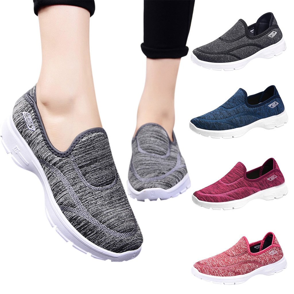 Women's Vulcanize Shoes Solid Color Cloth Shoes Ladies Casual Slip-on Round Toe Women Shoes Sneakers Women Shoes