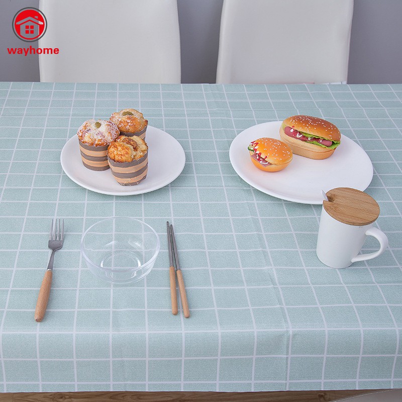 Nordic tablecloth anti-scald, oil-proof, disposable plastic tablecloth, lattice tablecloth, tea table cloth, PVC cover cloth table mat, thick version | BigBuy360 - bigbuy360.vn