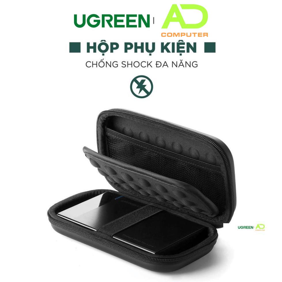 Hộp đựng phụ kiện công nghệ UGREEN LP128 50274 tai nghe thẻ nhớ cáp USB ổ cứng (18x10.3x5.5cm)