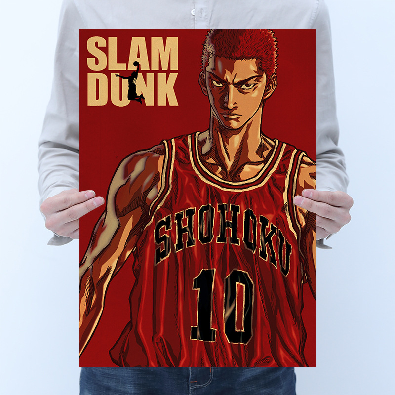 Áp Phích Dán Tường Hình Slam Dunk Trang Trí Nội Thất Ấn Tượng