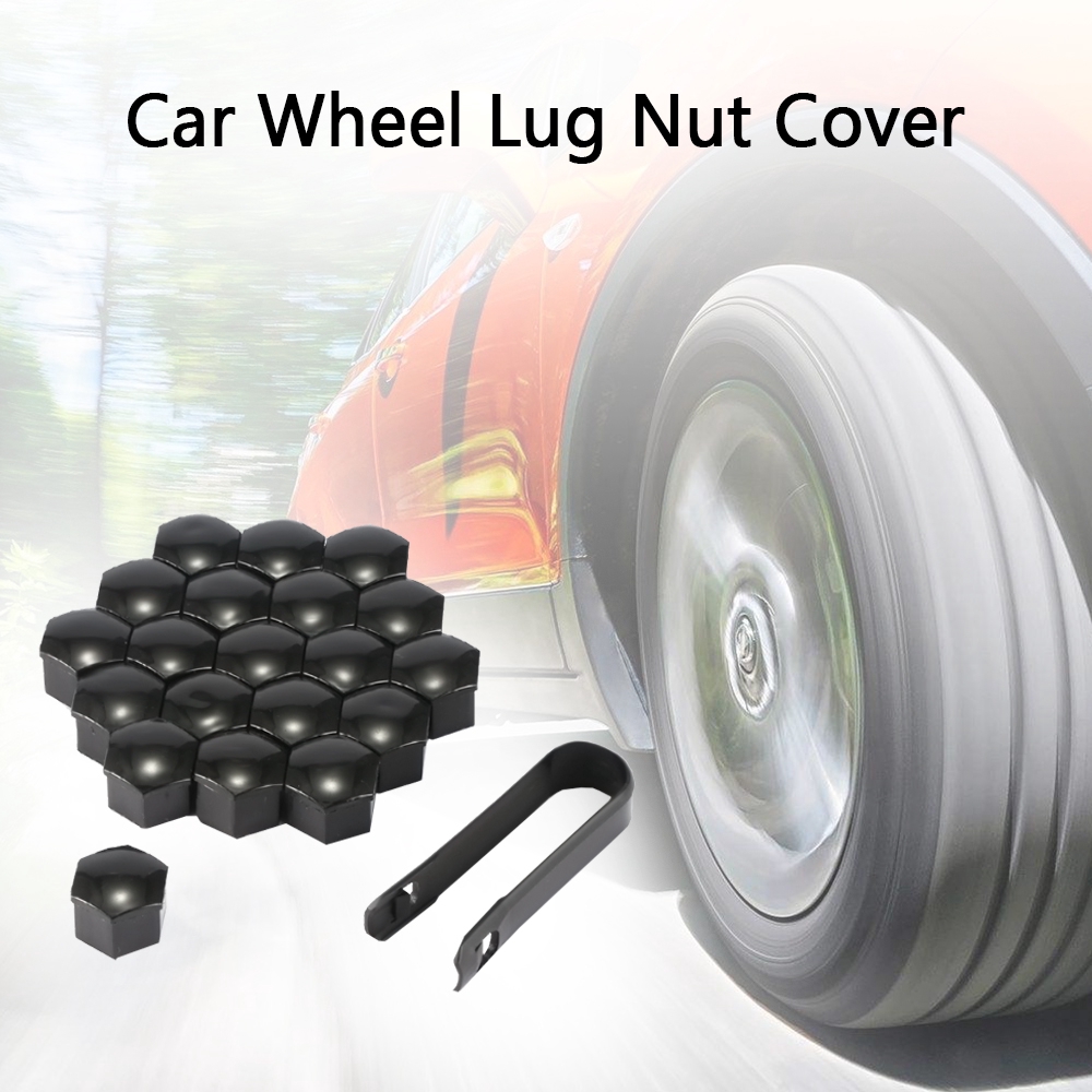 20 cái 17mm Xe Wheel Lug Nut Cover Universal Wheel Hub Vít Bao gồm Mũ bảo vệ chống bụi