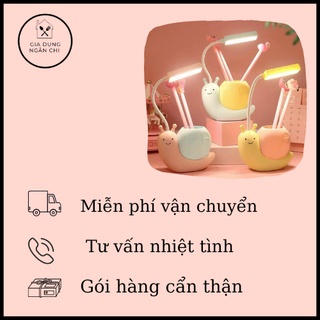Đèn Để Bàn Đèn Học Nhỏ Gọn Chống Mỏi Mắt Kèm Hộp Đựng Bút Dễ Thương