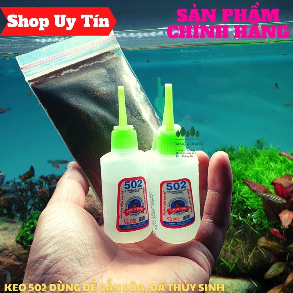 KEO 502 GẮN LŨA THỦY SINH, GẮN BONSAI, GẮN ĐÁ TIGER.