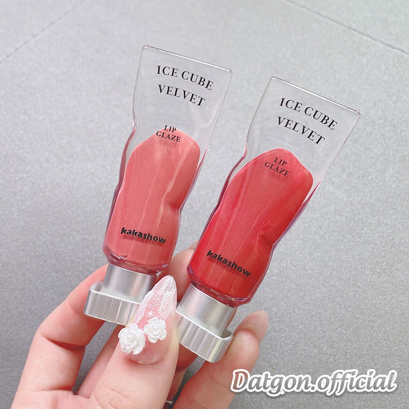Son Kem Lì KAKASHOW Tuýp Mềm Môi Căng Mọng Ice Cube Velvet  Hàng Nội Địa Trung