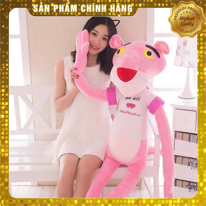 [SIỂU RẺ] Gấu Bông Báo Hồng Pink Panther Size 130cm và 160cm Cao Cấp,Lông Nhung Mềm Mịn