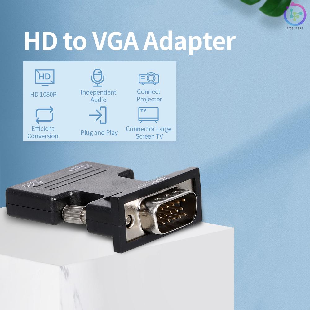 Đầu Chuyển Đổi Hd Cái Sang Vga Hỗ Trợ Hd 1080p Cho Màn Hình Máy Chiếu Tv / Pc / Laptop