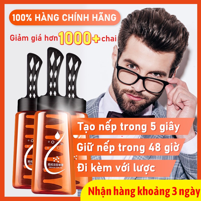 Gel vuốt tóc cao cấp kèm lược chai 280ml tiện dụng thân thiện với mọi loại tóc