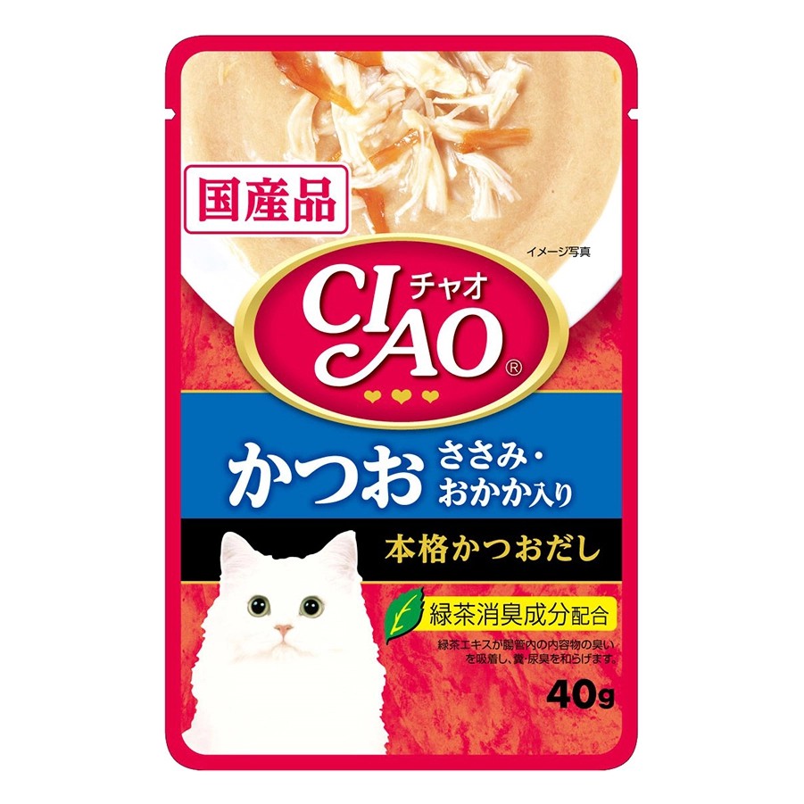 [FREESHIP EXTRA 50K] Pate Mèo Inaba Ciao - Gói lẻ 40g - Hàng Thái Lan - Thức ăn ướt cho Mèo