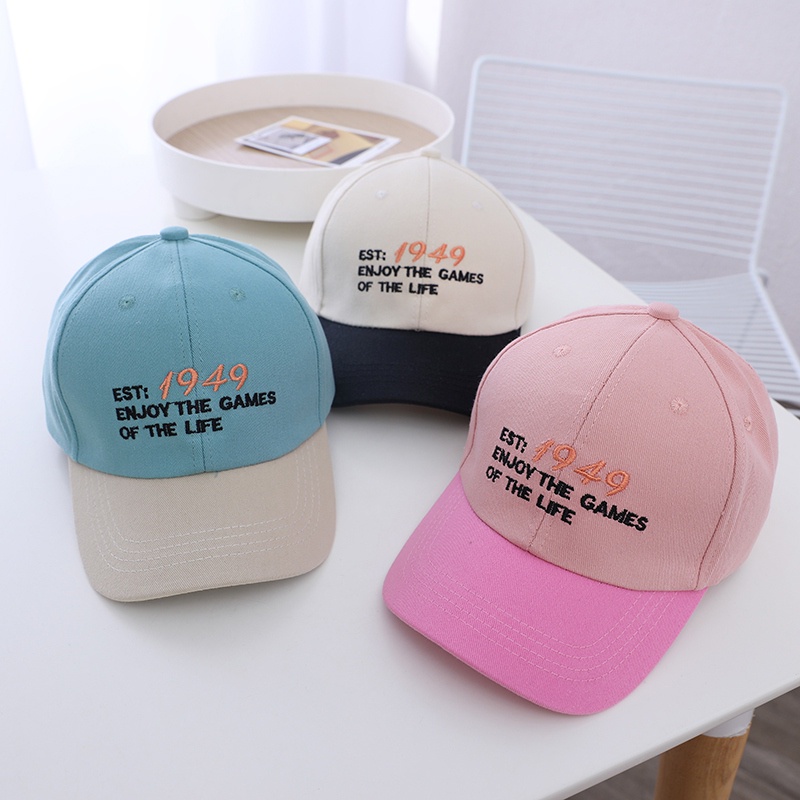 Mũ Lưỡi Trai Thêu Chữ Đơn Giản Thời Trang Cho Bé