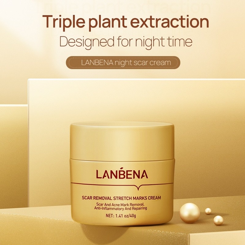 Bộ 3 Mỹ Phẩm LANBENA Serum/Gel/Kem Bôi Giúp Ngừa Mụn Đầu Đen/Mờ Sẹo/Phục Hồi Làn Da/Thu Hẹp Lỗ Chân Lông/Làm Trắng Da