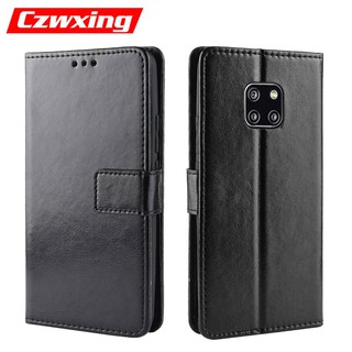 Ốp Điện Thoại Da PU Dạng Ví Nắp Lật Có Ngăn Đựng Thẻ Và Giá Đỡ Cho Huawei Mate 20 Pro Mate20 2