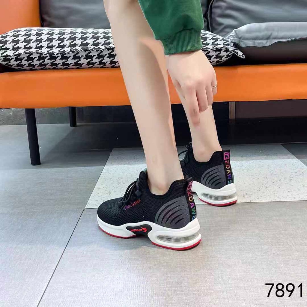 Giày thể thao nữ cao cấp ❤️FREESHIP❤️ Giày sneakers buộc dây thời trang đế hơi đàn hồi siêu nhẹ 7891