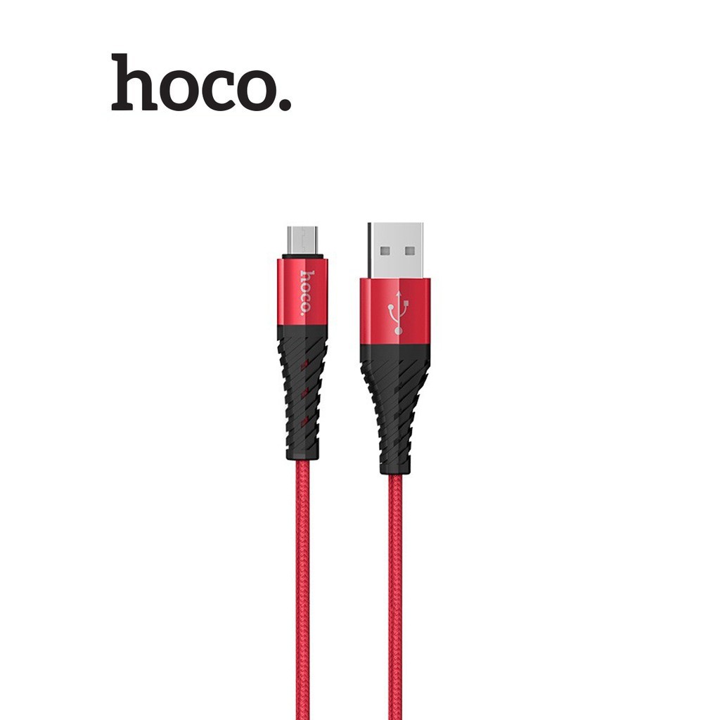 Cáp sạc nhanh 2.4A truyền dữ liệu Hoco X38 chất liệu nylon cao cấp dài 1M tương thích cao với nhiều thiết bị