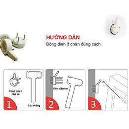 Combo 30 đinh 3 chân treo khung tranh không cần khoan tường