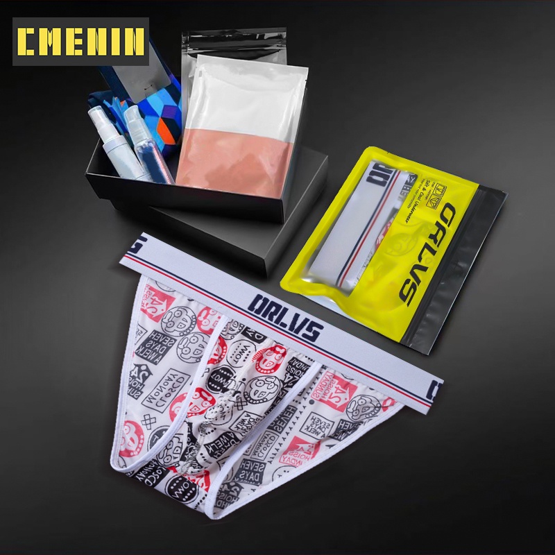 1 Quần Lót Lụa Lạnh 5 Màu Tùy Chọn Quyến Rũ Cho Nam Orlvs U Lồi 6111
