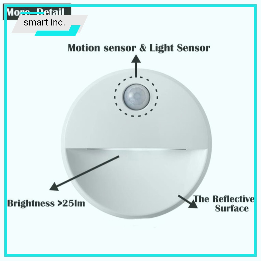 Đèn Led Cảm Ứng Treo Dán Tường Cảm Biến Chuyển Động Người Ban Đêm Đèn Ngủ Tự Sáng Trang Trí Gắn Cầu Thang Phòng Ngủ