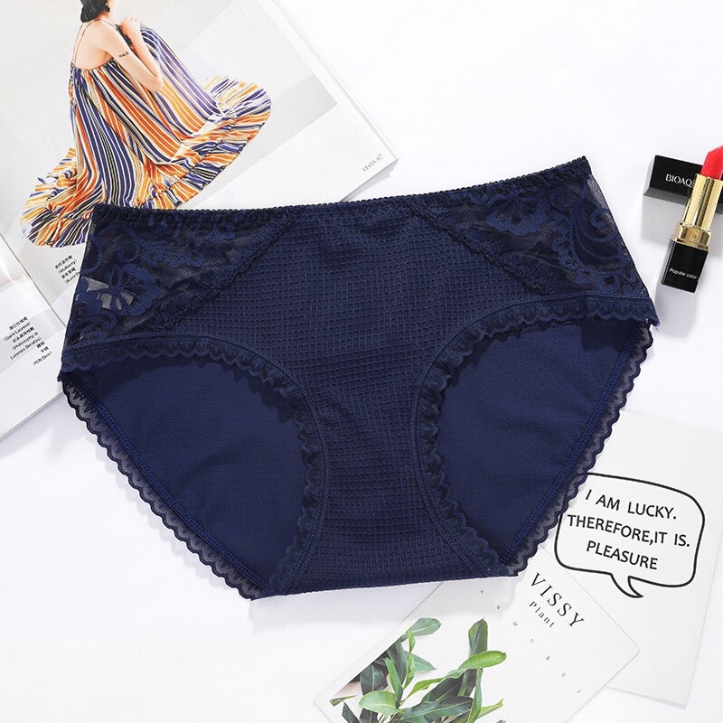 Sét 5 quần lót su phối ren viền mới 2217 form size 45-58kg