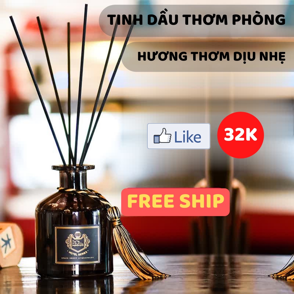 Tinh dầu thơm phòng , chiết xuất từ thiên nhiên que gỗ tự khuếch tán đen huyền bí sang trọng ATILA SHOP