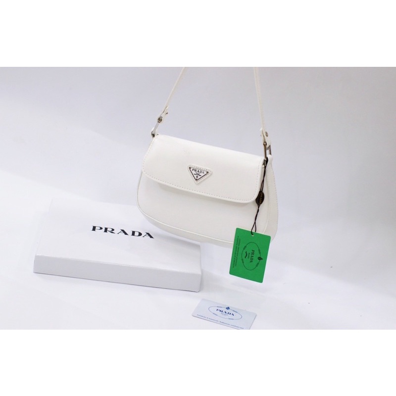 💠 Túi PRADA CLOE size 21cm da trơn lì full box