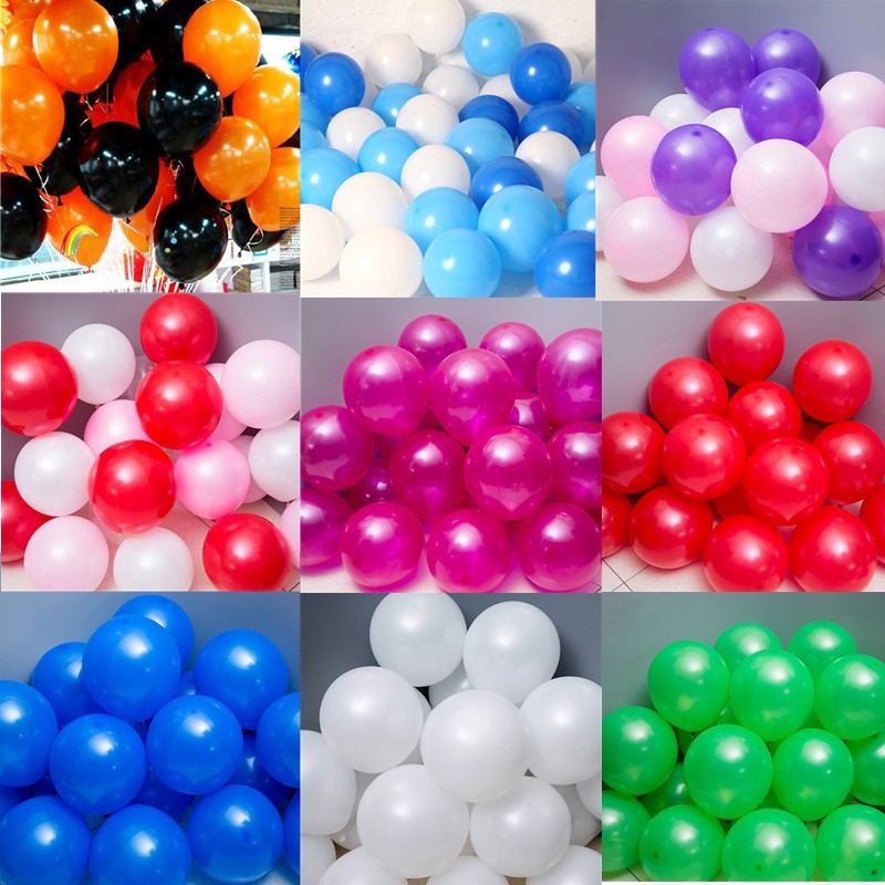 Bộ 10 cái bong bóng 10 inch 2.2g dùng cho trang trí tiệc